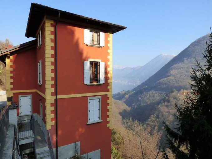 Dizzasco Appartamento con giardino, balcone e vista Lago Como
