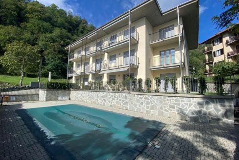 Lago Como Gera Lario Appartamento Residence con Piscina  - esterno