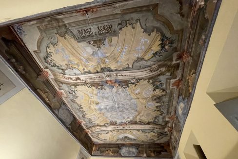 Lago Como Gravedona ed Uniti Appartamento in Palazzo d'epoca - affresco