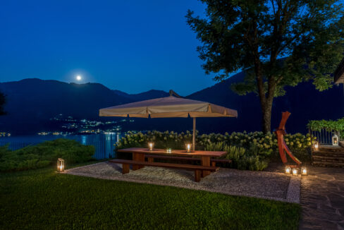 Lago Lugano Valsolda Villa con Piscina, Terreno e Vista Lago-26