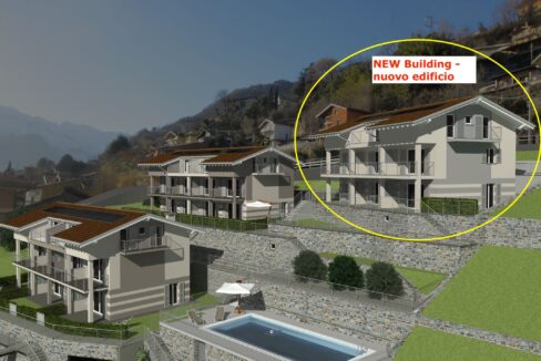 Lago Como Domaso Appartamenti Residence con Piscina