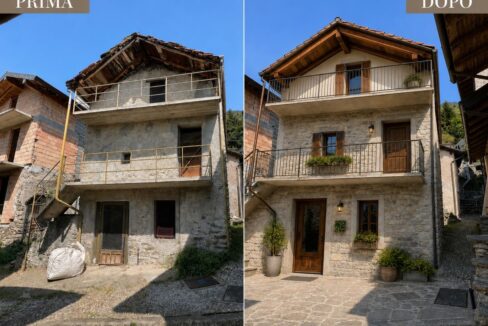 esempio ristrutturazione Vercana Lago Como