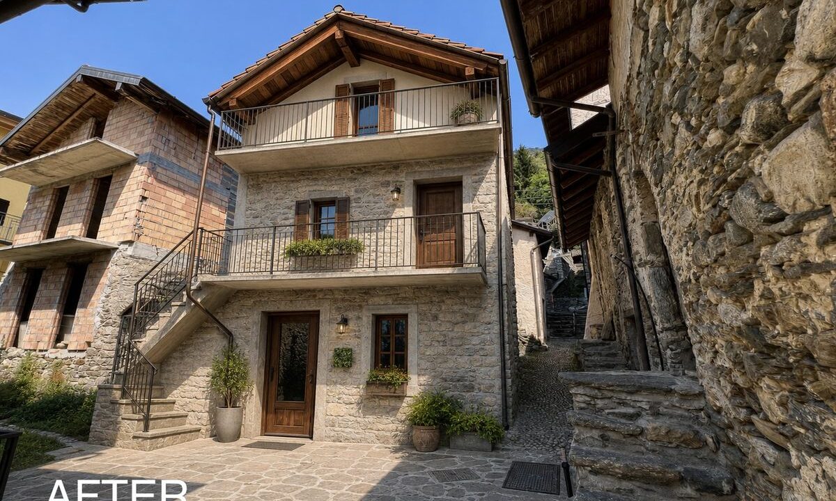 esempio ristrutturazione Vercana Lago Como