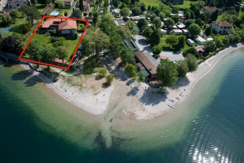 Villa Fronte Lago Como con Giardino Abbadia Lariana