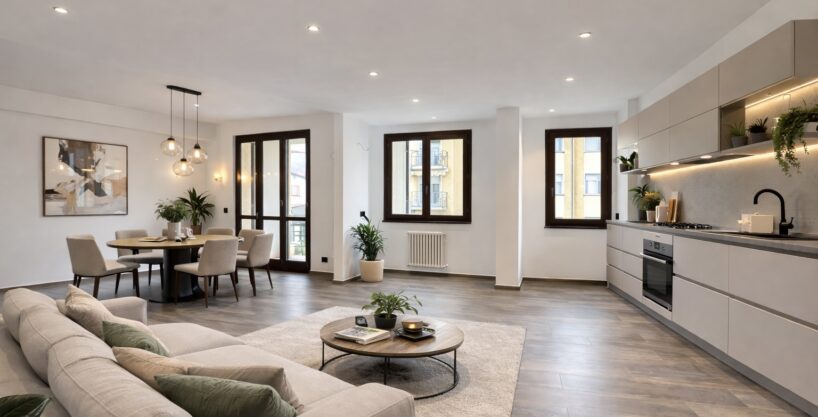 Lago Como Gravedona ed Uniti Appartamento - arredamento AI