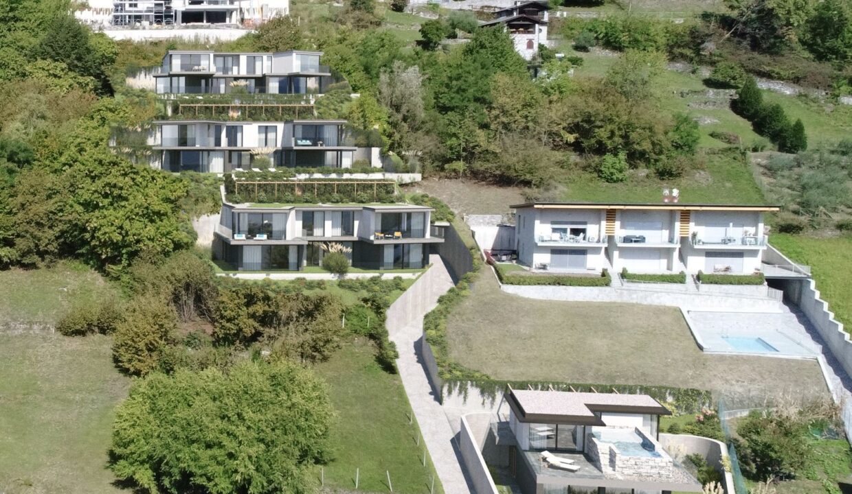 Appartamenti Moderni Vercana Lago di Como con Piscina