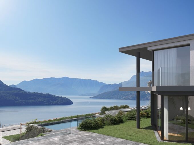 Appartamenti Moderni Vercana Lago di Como con Piscina